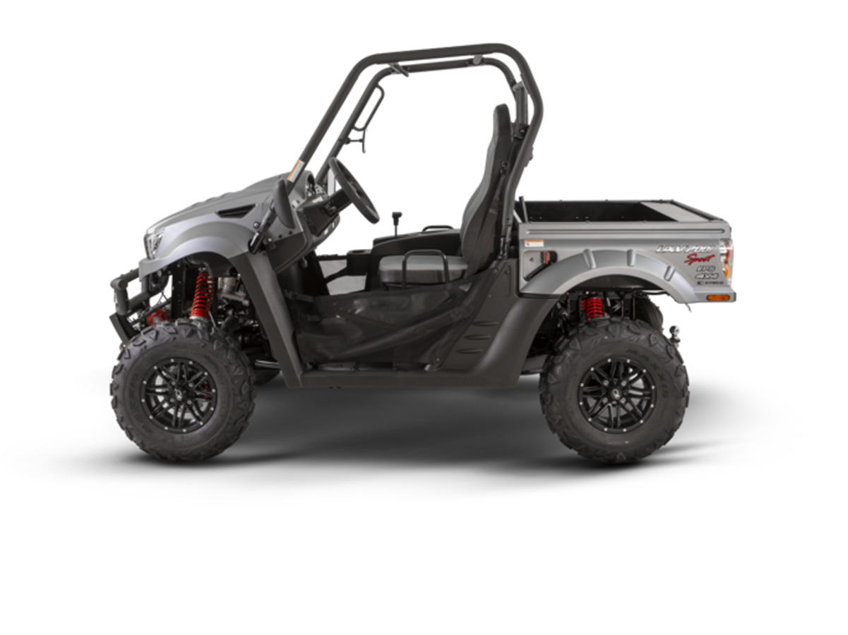 Kymco UTV 700 navigating rough off-road terrain